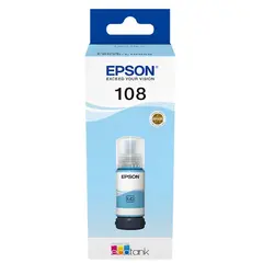 კარტრიჯის მელანი Epson 108 C13T09C54A, 7200P, Ink Cartridge, Light Cyan  - Primestore.ge