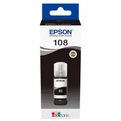 კარტრიჯის მელანი Epson 108 C13T09C14A, 3600P, Ink Cartridge, Black  - Primestore.ge