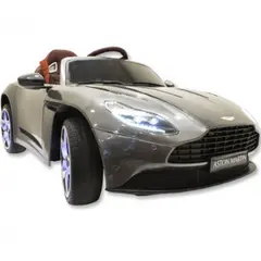 ბავშვის ელექტრო მანქანა ASTON MARTIN DB11 კაუჩუკის საბურავებით და ტყავის სკამით  - Primestore.ge
