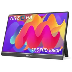 მონიტორი ARZOPA A1M 17.3" FHD Mini HDMI USB Type-C  - Primestore.ge