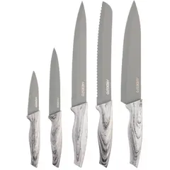დანების ნაკრები Ardesto Black Mars Knives Set 5 pcs, stainless steel, plastic  - Primestore.ge