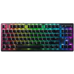 კლავიატურა Razer Keyboard DeathStalker V2 Pro TKL RGB 84key Red Switch USB/WL/BT EN, black  - Primestore.ge