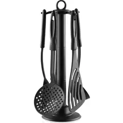 სამზარეულოს აქსესუარების ნაკრები Ardesto Kitchen utensil set Gemini Gourmet, black, 5 шт.  - Primestore.ge