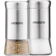 Salt and pepper shaker Ardesto Spices Shakers Set Gemini, 2 pcs, stainless steel, glass
