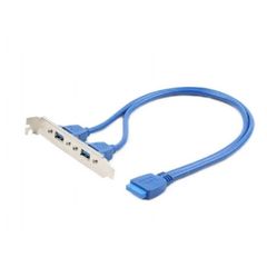 კაბელი Gembird CC-USB3-RECEPTACLE Dual USB 3.0 receptacle on bracket  - Primestore.ge