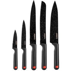 Set of knives Ardesto Black Mars Knives Set 5 pcs, black, stainless steel, plastic