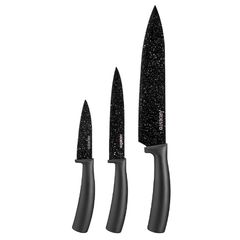 დანების ნაკრები Ardesto Black Mars Knives Set 3 pcs, black, stainless steel, plastic  - Primestore.ge
