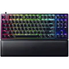კლავიატურა Razer Keyboard Huntsman V2 TKL RGB 87key Red Switch USB EN, black  - Primestore.ge