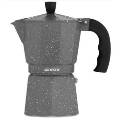 ყავის მადუღარა Ardesto Coffee Maker Gemini Molise, 3 cups, grey, aluminum  - Primestore.ge