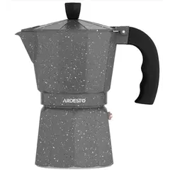 ყავის მადუღარა Ardesto Coffee Maker Gemini Molise, 3 cups, grey, aluminum  - Primestore.ge