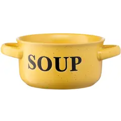 წვნიანის თასი Ardesto Bowl Alcor, 550 ml , yellow, ceramics  - Primestore.ge