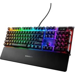 SteelSeries Keyboard mechanical Apex 7 104key, Red Switch, USB-A, EN, RGB, black