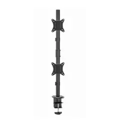 მონიტორის საკიდი Gembird MA-D2-02 Adjustable 2-display vertical desk mount 17”-32”  - Primestore.ge