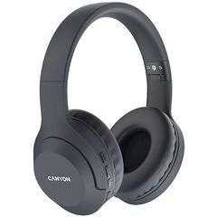 Headphone Canyon BTHS-3 Bluetooth headset with microphone Dark gray