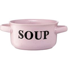 Soup bowl Ardesto Bowl Alcor, 550 ml, pink, ceramics