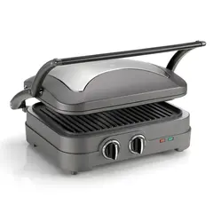 გრილი Cuisinart GR47E Griddler Elite Grill Gray  - Primestore.ge