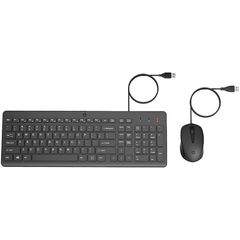 Keyboard and Mouse HP 240J7AA 150, Wired, USB, Keyboard And Mouse, Black