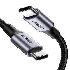 USB კაბელი UGREEN US316 (70429), 100W, Type-c to Type-c, 2m, Black  - Primestore.ge