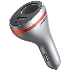 მანქანის დამტენი UGREEN CD204 (60712), 84W, USB, Type C, Grey  - Primestore.ge