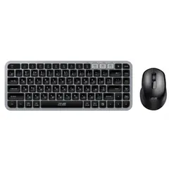 კლავიატურა და მაუსი 2E Combo keyboard and mouse MK430 WL/BT, EN/UK/RU, grey-black  - Primestore.ge