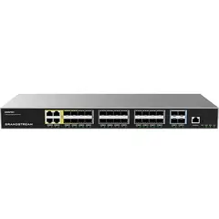 სვიჩი Grandstream GWN7831, Layer 3 Managed Network Switch, 24x SFP, 4x SFP+, 4x GbE combo, optional redundant PSU  - Primestore.ge
