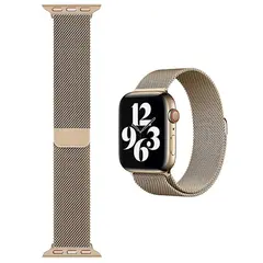 სმარტ საათის სამაჯური Wiwu 38/40 Minalo, Apple Watch Strap, Gold  - Primestore.ge