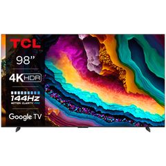 TV TCL 98P745/M653G8S-RU (2023) Black 4K Google TV DLG 120Hz MEMC 60Hz HDR10+ WiFi5 BT5.0 Hands Free Voice