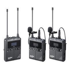 მიკროფონი Godox UHF Wireless Microphone System WMicS1 Kit 2  - Primestore.ge