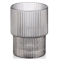 წვენის ჭიქების ნაკრები Ardesto low glasses set, Graphite 200 ml, 2 pcs, glass  - Primestore.ge