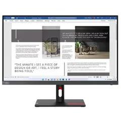 მონიტორი Lenovo ThinkVision S27i-30 27'FHD IPS, 4ms, 100Hz, 300 nits, 1300:1, 2x HDMI, VGA, 3Y  - Primestore.ge