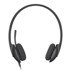 Headphone Logitech Corded Stereo Headset H340