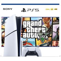 ფლეისთეიშენი Sony PlayStation PS5 Slim 1TB GTA V Bundle  - Primestore.ge