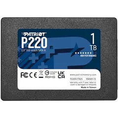 მყარი დისკი Patriot P220 1TB SSD SATA 3 2.5" - P220S1TB25  - Primestore.ge