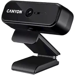 ვებ კამერა CANYON C2N, 1080P full HD 2.0Mega fixed focus webcam with USB2.0 connector, 360 degree rotary view scope, built in MIC  - Primestore.ge