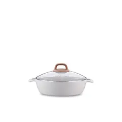 ქვაბი Korkmaz A2981 Gusto Ceramic Low Casserole 24x6,5  - Primestore.ge