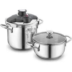 მულტისახარში ქვაბი Korkmaz A171 Alia 4 pcs. Pressure Cooker  - Primestore.ge