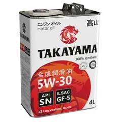 ზეთი TAKAYAMA 5W30 ILSAC GF-5 /SN 4L  - Primestore.ge