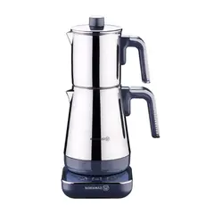 ჩაის დასაყენებელი Korkmaz A850-03 Moderna Electrical Tea pot Set Grey/Chrome  - Primestore.ge