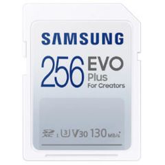 მეხსიერების ბარათი Samsung EVO Plus U3 V30 SDXC UHS-I 256GB сlass 10 MB-SC256K  - Primestore.ge