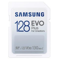 მეხსიერების ბარათი Samsung EVO Plus U3 V30 SDXC UHS-I 128GB сlass 10 MB-SC128K  - Primestore.ge