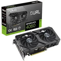 ვიდეო დაფა ASUS Graphic Card GeForce RTX 4060 8GB GDDR6 DUAL OC EVO DUAL-RTX4060-O8G-EVO  - Primestore.ge