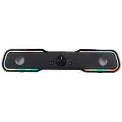 დინამიკი 2E Multimedia speaker  PCS101 RGB, 2.0, USB, Black  - Primestore.ge