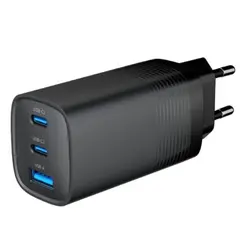 ადაპტერი Gembird TA-UC-PDQC65-01-BK 3-port 65 W GaN USB PowerDelivery fast charger Black  - Primestore.ge