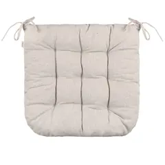 სკამის ბალიში Ardesto Sitpad Oliver, 40x40cm, 100% cotton, filling: 50% holofiber, 50% pp, beige  - Primestore.ge