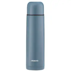 თერმოსი Ardesto Vacuum flask Bright City, 1000ml, stainless steel, dark blue  - Primestore.ge