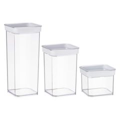 Container set Ardesto Food storage containers Fresh, 3pcs, plastic, white