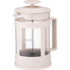 ჩაიდანი Ardesto French press Fresh, 800ml, borosilicate glass, plastic, transparent, beige  - Primestore.ge