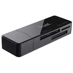 ბარათის წამკითხველი Trust Nanga USB-A to M2 / SD Card Reader, Black  - Primestore.ge