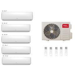 Air conditioner MULTI SPLIT TCL FMA-42I5HD/DVO OUTDOOR + FMA-09CHSD/XA73I (2pc) + FMA-12CHSD/XA73I (2pc) + FMA-18CHSD/XA73I 180-220 M2
