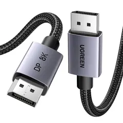 ვიდეო კაბელი UGREEN 25905, 8K DisplayPort To DisplayPort DP To DP Cable, 2M, Black/Gray  - Primestore.ge